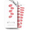 ohora Strisce per unghie in gel semi polimerizzato (N Cream Glow) - Funziona con qualsiasi lampada per unghie, qualità professionale, lunga durata, facile da applicare e rimuovere - Rosa