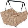 Basil Cento Rattan Look Multi System Cestino per bicicletta - Posteriore, 22 l, Seagrass, resistente alle intemperie, con fondo Multi NX, adatto per tutti i comuni sistemi portapacchi (MIK, Racktime,