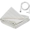 EasyByMall Lenzuolo con messa a per terra, 5% fibra d'argento, conduttiva organica, 68 x 132 cm, per dormire meglio e ridurre il dolore