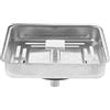 IGTOPS Cestello per lavello, filtro quadrato, tappo per lavello, vite di scarico in acciaio inox, 78 mm