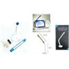 TrAdE Shop Traesio Trade Shop - LAMPADA DA SCRIVANIA LED D24 SNODABILE UFFICIO PC NOTEBOOK RICARICABILE -