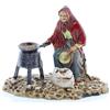 Moranduzzo Venditrice di Castagne per Presepe da Cm 10 Scala 1:20 - Statuine Presepe Indistruttibili - Stile 700', Pittura Rifinita a Mano, Prodotto Ufficiale, Made in Italy, Scultore M. Landi