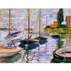 liziciti Monet - Kit per pittura a mosaico 5D, collezione completa di dipinti con diamanti famosi per decorare le pareti della casa, fai da te, 30,5 x 40,6 cm (barche a vela della Seine)