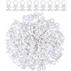 Mikihat Ganci Plastiche per Tende Ganci per Binario per Tende a Scorrimento per Tende di Finestre Silenziose Guide per Binari per Tende per Alianti Ruote Binario per Tende Aliante