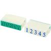 PATIKIL Staccabile Numero Timbro, Plastica 9 Cifre Carattere Dimensione 2 Numero 0-9 Combinazione Set per Card Scrapbook Insegnamento