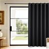 KGORGE Tenda Oscurante da Interno Moderne per Soggiorno Tende Termiche per Salotto con Anelli Blackout Curtain Camera da Letto 1 Pezzo L 200 x A 240 CM, Nero