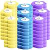 Seivunol 72 Pezzi Testine di Ricambio per Scopino WC Usa e Getta, Ricariche per Spazzola WC Monouso con Detergente Incorporato, Spugnette Ricambio Profumate per Pulire WC, Bagno, Lavandini (Blu+Viola+Giallo)
