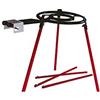 Vaello Campos Vaello 750300 Set 3 Gambe Quadre In Metallo Per Fornello Paellera Rosse, Cm 1.5 x 65 H