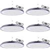 Fosingut Faretto LED UFO 200W, 110lm/W Super Luminoso UFO Lampada LED Officina,288 LEDs High Bay Light,IP65 6500K BiancoFreddo Proiettore LED Lampadario Industriale per Garage,Magazzini,Fabbrica-6pcs