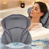 Amzeeniu Cuscino da Bagno,Nuovo Cuscino Per Vasca Da Bagno 4D Air Mesh con 6 Ventose,Cuscini Poggiatesta da Vasca per Vasca da Bagno Cuscino,Home Spa Per Collo Della Vasca E Supporto Per La Schiena