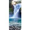 A.Monamour Adesivo Porta Autoadesiva Cascata Tegenungan Tra Giungla A Bali Indonesia Vinile PVC Adesivi per Porte Interne 3D Pellicola Adesiva Poster Sticker Murale Parete Carta da Parati