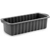 H&H Stampo Plumcake in Silicone Grigio, 28x11xH7cm, Stampo Torte, Flessibile, Antiaderente, Resiste ad Alte e Basse Temperature