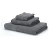 Boncasa - Set di asciugamani - 100% cotone pettinato (non rigenerato) - Qualità Ring Spun - Morbido al tatto - 450 g/m² (set da 3 pezzi, grigio scuro)