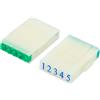 PATIKIL Staccabile Numero Timbro, Plastica 9 Cifre Carattere Dimensione 5 Numero 0-9 Combinazione Set per Card Scrapbook Insegnamento