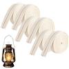 LIERFIS Stoppino da 6 m per lampade a olio, 18 mm, stoppino piatto in cotone, stoppino di ricambio per lampade a olio, stoppino per torcia da giardino, lanterna, lampada a petrolio, illuminazione a olio, 6