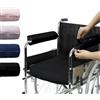 SPRING SEAON Copribraccioli per sedia a rotelle, confezione da 2 pezzi, morbidi cuscinetti in memory foam per braccioli di sedia a rotelle, assorbenti di umidità, lavabili, per sedia da ufficio e