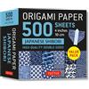 Tuttle Publishing Origami Paper 500 Sheets Japanese Shibori: Tuttle Origami Paper: Double-sided Origami Sheets Printed With 12 Different Blue & White Patterns