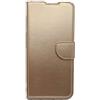 Generico Custodia Compatibile con ZTE Blade A72s display 6.74 / A7050 COVER stand flip LIBRO gel SILICONE PORTAFOGLIO Protezione schermo magnetica eco pelle porta carte vano card (Gold)