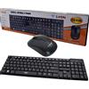 Linq LGVSHOPPING Kit Tastiera Mouse Wireless 2.4Ghz 10 Metri Nero Tasti Sollevati Linq Cs-4100