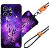 JEZSTHAI Cover Compatibile con Motorola Edge 50 Neo Custodia in Silicone TPU Morbido con Cordino/Laccio Tracolla Cellulare,Antiurto AntiGraffio Protettiva Bumper Case con Disegno Motivi,Cover*A01