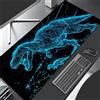 Tainrun Gaming Mouse Mat 600x300x2mm,Dinosauro blu Large Mouse Pad,Extended Desk Pad,Mousepad XXL with Stitched Edges Anti-Slip Rubber Base Improved precision and speed for Home Office