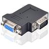 Duttek Adattatore VGA da maschio a femmina ad angolo sinistro,Adattatore VGA da 90 gradi,Connettore VGA a VGA per monitor,Proiettori,Connettore TV