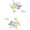 GUTE LINES Molle Fermacarte "Sorrisi" Clip Doppio Foldback Morsetti Fermafogli in Metallo Faccia Sorridente Colori Assortiti, per Office Home (16PZ X 25MM)