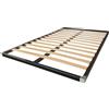 SARDAMATERASSI -Rete con fori per letto contenitore una piazza e mezza misura 120x190 cm a doghe in legno