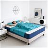 MENKËLL Materasso 1 Piazza e Mezza a Molle Insacchettate 120x190 - Ortopedico, Ergonomico e Memory - Alto 20cm - Anallergico, Antiacaro, Anti Muffa e Antibatterico (Piazza e 1/2 120cm Molle Insacchettate)