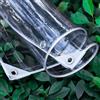 LLPEIJIE026 Telone di copertura, impermeabile, 2 x 5 m, trasparente, con occhielli, 650 g/m², antistrappo, antivento, pieghevole, per balcone, pioggia, telo trasparente, occhielli in metallo hanno una