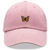 Cap Base Monarch Butterfly Orange Berretto da baseball vintage lavato unisex papà cappello regolabile, rosa, Taglia unica