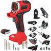 Generic Kit combinato di utensili elettrici senza fili, batteria da 4,0 Ah, set multiuso intercambiabile per la lavorazione del legno e progetti fai da te