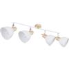 Globo lighting Faretto Wiho a 4 luci in metallo bianco opaco orientabile a cupola 4XE27 54018-4/30