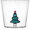 Bicchiere Tumbler in Vetro Woodland Tales Wish Tree Albero Petrolio - Ichendorf Milano