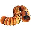 Monster Shop Ventilatore industriale, ventilatore assiale, ventilatore da cantiere, ventilatore da cantiere, aspiratore da cantiere, aspirazione polveri - 300 mm, 110 V, tubo flessibile da 6 m