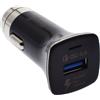 2GO 795955 2GO Kfz-Schnell-Ladegerät 12V/24V-schwarz Univ. USB Quick-Ch