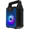 LinQ Altoparlante Bluetooth luminoso blu Compatibile con microfono, LinQ