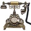 OEM Telefono vintage a rotazione, senza batteria, suonerie retrò, Cioccolato