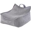 Plush Nest MISIOO Kids beanbag - Grande beanbag - Grande borsa per bambini - Materiale a coste - 77x67x50 cm - Tessuto lavabile - Maniglia per un facile trasporto - Grigio