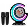 Azaris Altoparlante Karaoke Bluetooth Senza Fili Ad Alta Potenza + 2 Microfoni In Omaggio