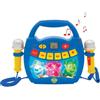 Lexibook Altoparlante Bluetooth Paw Patrol, karaoke portatile, 2 microfoni, effetti luminosi, batteria da 1200 mAh, blu