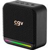 CGV Altoparlante Bluetooth, CGV SolidVibe Mini, subwoofer da 8 W, design compatto, portatile