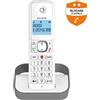 Alcatel Telefono fisso cordless ALCATEL F860 solo, grigio, blocco chiamate fino a 100 numeri, 2 tasti di selezione diretta, 100 ore in standby