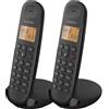 Logicom Telefono fisso cordless LOGICOM DECT ILOA 250 DUO, nero, 2 ricevitori, 100 contatti, vivavoce, 7 ore di autonomia della batteria