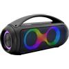 INOVALLEY Altoparlante karaoke, INOVALLEY SETGHETTO, 30 W RMS, Bluetooth 5.0, USB, Micro SD, AUX-IN, ingresso microfono