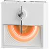 Zelurxx Altoparlante Bluetooth decorativo ZELURXX, doppio altoparlante da 5 W, suono a 360°, Bluetooth 5.3, music box con luce d'atmosfera, bianco