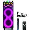 Pyle Altoparlante Bluetooth Pyle grande, Partybox, jukebox con microfono e telecomando, altoparlante per feste 240 Watt