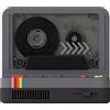 Zelurxx Altoparlante Bluetooth ZELURXX Retro con suono surround a 360°, bassi, USB, scheda TF, vano aromi, LED d'atmosfera, portatile, design vintage, grigio