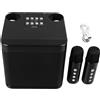 Gistuch Altoparlanti karaoke wireless, mini macchina portatile, altoparlanti Bluetooth con 2 microfoni per casa, feste, campeggio
