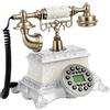 StarTech Telefono retrò vintage - Telefono da tavolo con filo - Tasti di selezione - Funzione vivavoce - Rete fissa - Decorazione per casa/ufficio/caffetteria - Multicolore
